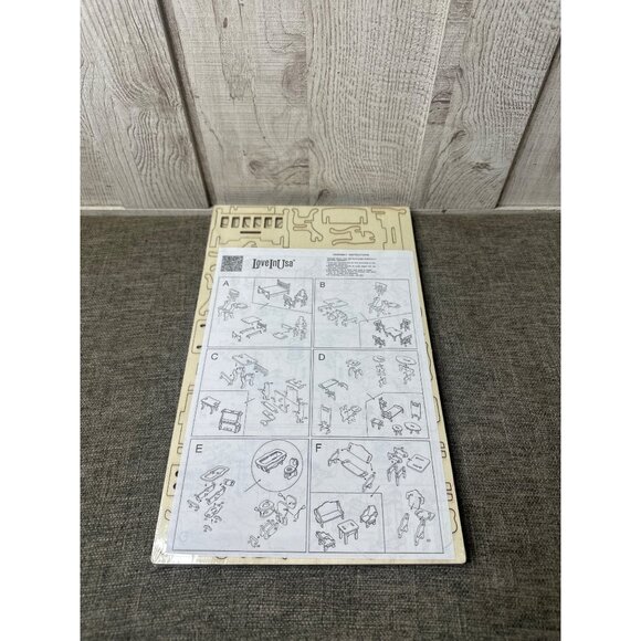 Lovefunusa Other - Lovefunusa 3D Wooden Dollhouse Furniture Puzzle Kit Kids & Adults DIY Assembly